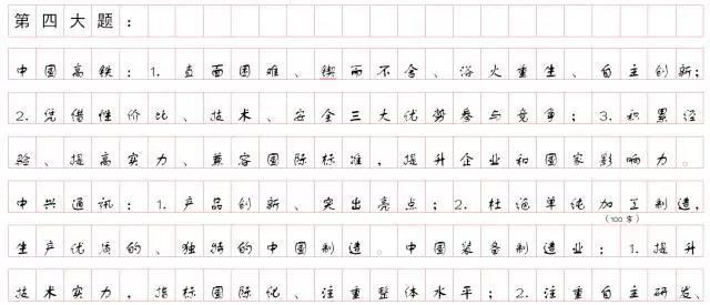 2020國(guó)家公務(wù)員考試：申論作答格式